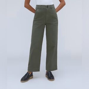 Everlane organic wide-leg pant in kambaba